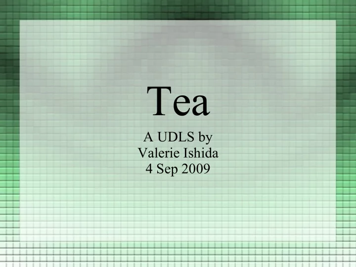 tea