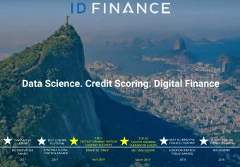 Data Science. Credit Scoring. Digital Finance  TOP-2  TOP-50  BEST ALTERNATIVE  EUROPE TOP 100: