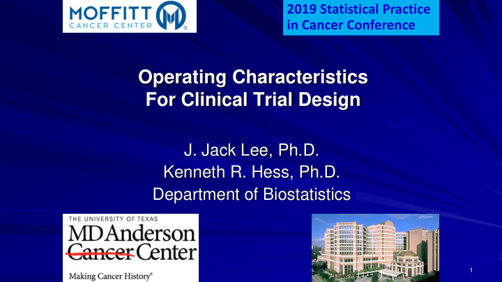 for clinical trial design
