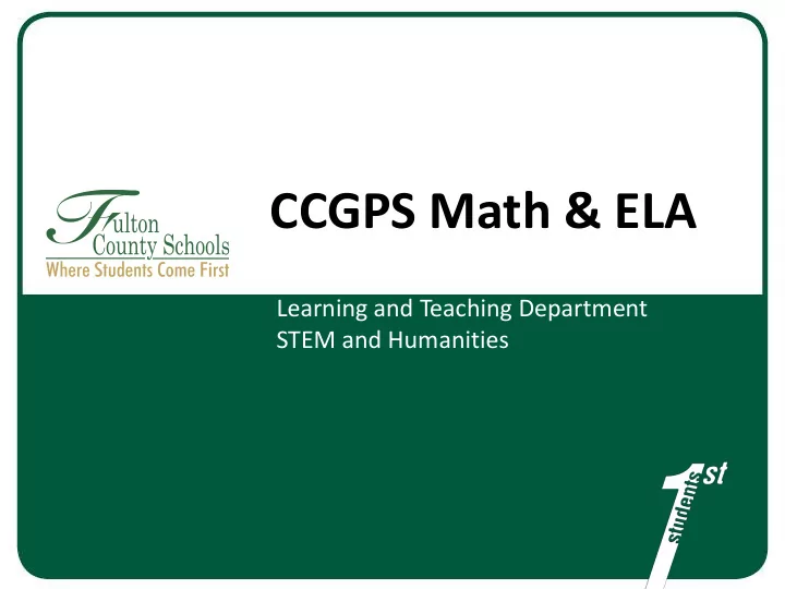 ccgps math ela
