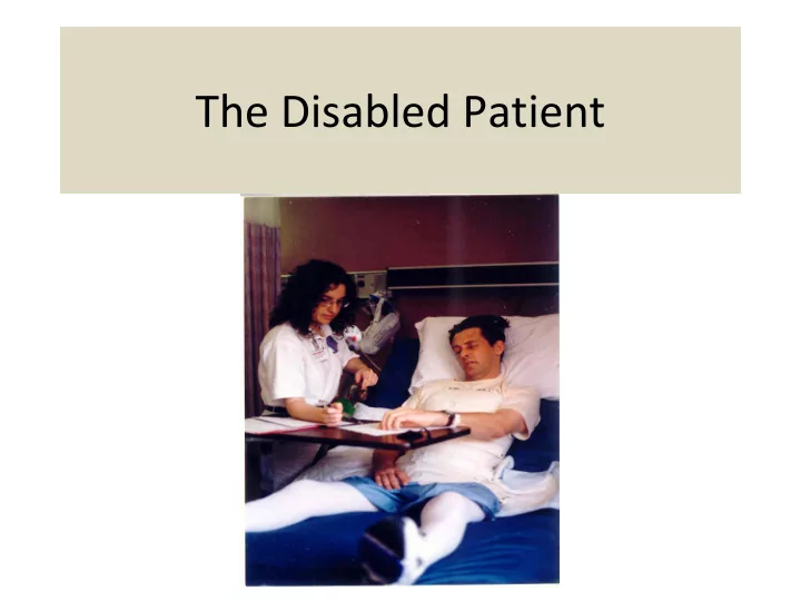 the disabled patient head injuries head injuries