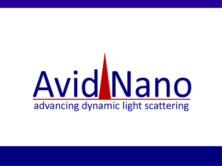 contents about avid nano dynamic light scattering