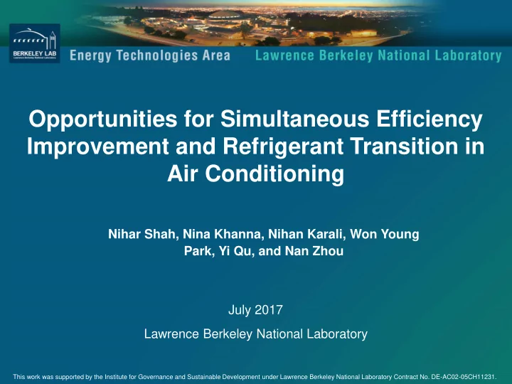 air conditioning
