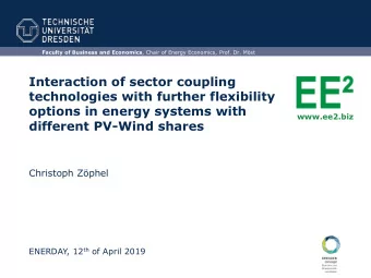 options in energy systems with  www.ee2.biz  different PV-Wind shares  Christoph Zphel ENERDAY,