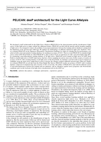 arXiv:1901.01298v1  [astro-ph.IM]  4 Jan 2019  We developed a deeP architecturE for the LIght Curve