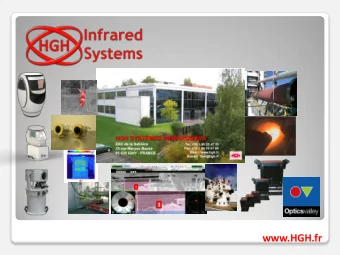 www.HGH.fr  About HGH Systemes Infrarouges    About HGH  More than 32 years old