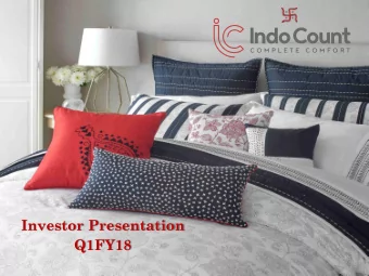 Q1FY18  1  Safe Harbor This presentation and the accompanying slides (the Presentation),