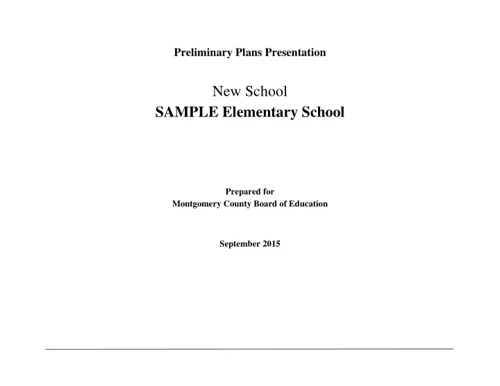 sample elementary school