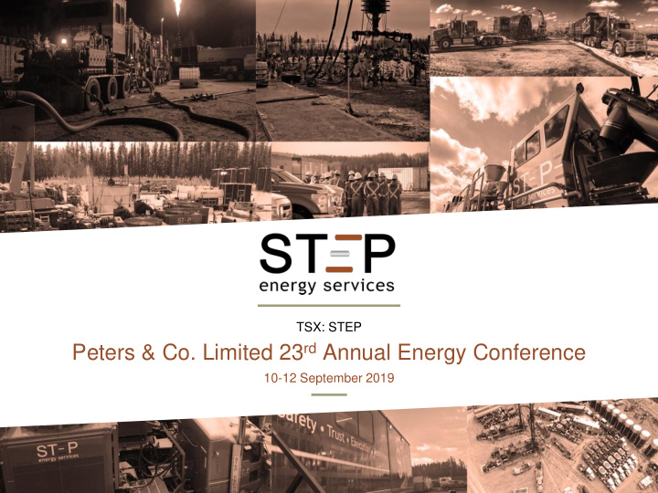 peters co limited 23 rd annual energy conference