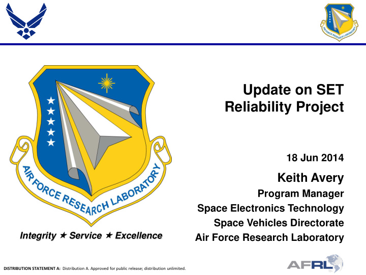 update on set reliability project