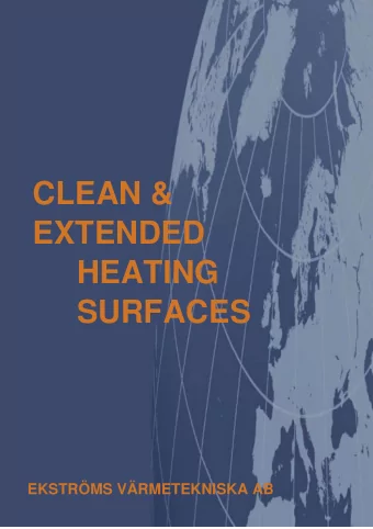 Heat Exchangers  Many years of experience over a wide range  of applications enables us to develop