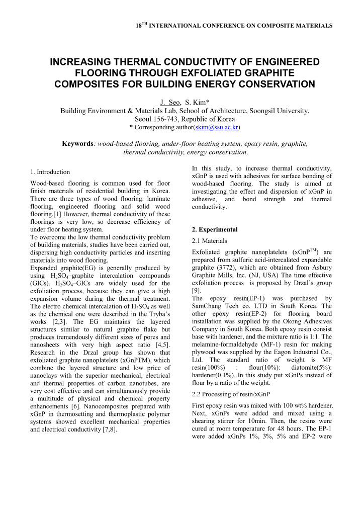 increasing thermal conductivity of engineered flooring