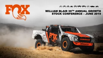 ST  STOCK  OCK CO  CONFE  NFERENCE RENCE  JUNE  JUNE 20  2019  19  SAF  SAFE  E HAR  HARBOR  BOR