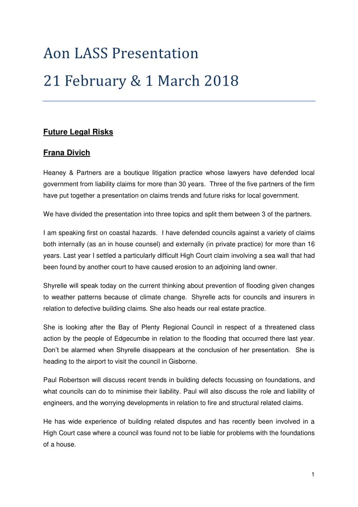aon lass presentation 21 february 1 march 2018