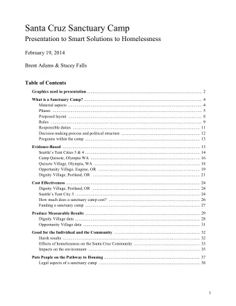 Graphics used in Stacey Falls PowerPoint presentation:  2    Santa  Cruz  Sanctuary