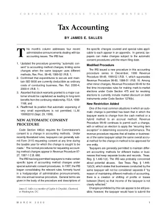 T  administrative announcements dealing with tax  cable to each appear in an appendix.  In general,