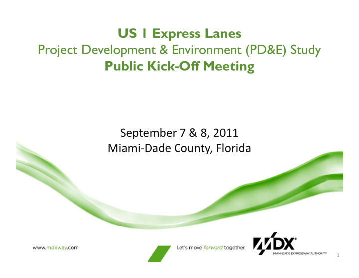 us 1 express lanes project development environment pd e