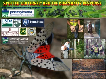 On September 22, 2014 the Entomology Program  of the Pennsylvania Department of Agriculture