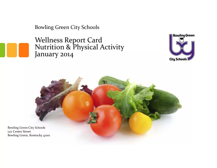 wellness report card nutrition physical activity january
