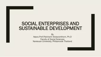 SUS  USTAIN  AINABLE  ABLE DE  DEVE  VELOPMENT  OPMENT  By  Assoc.Prof.Patcharin Sirasoonthorn,