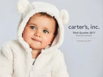 Third Quarter 2017  Business Update  October 26, 2017  Third Quarter 2017 Results (GAAP Basis)  $