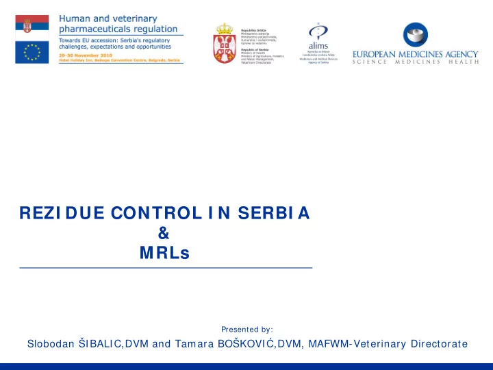 rezi due control i n serbi a mrls