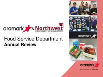 STUDENTS  FOR SUCCESS  Food Service Department  Annual Review  PARTNERSHIP REVIEW November 15 th ,