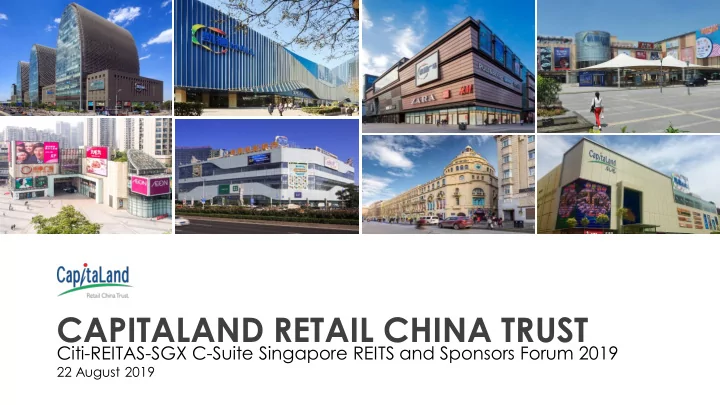 capitaland retail china trust