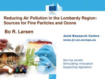 Bo R. Larsen PM pollution in the Po Plain can be observed from space ! Satellite photo, January 5