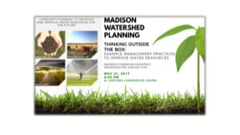 WELCOME &amp; INTRODUCTIONS  MEETING OBJECTIVES:  Provide an overview of the watershed