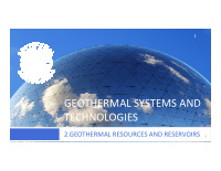 geothermal systems and technologies