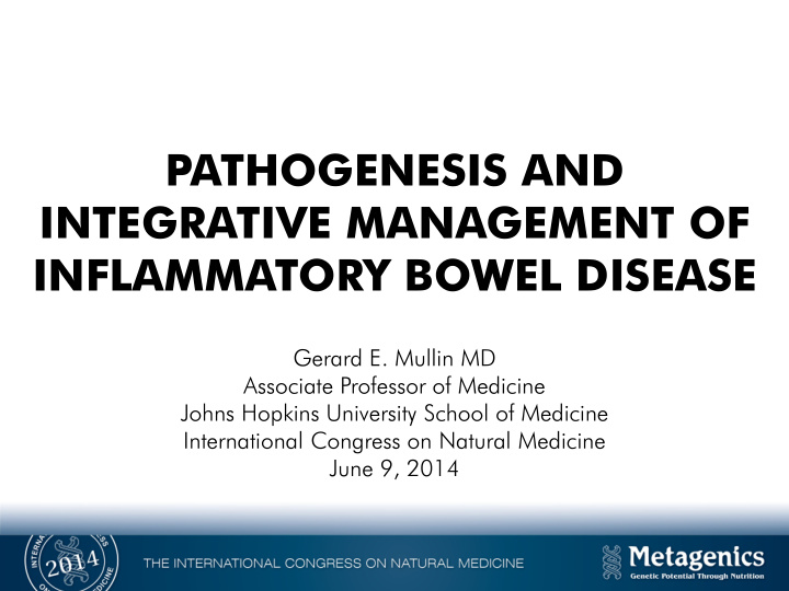 pathogenesis and integrative management of inflammatory