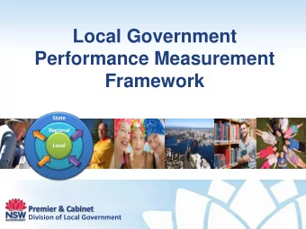 Performance Measurement  Framework  State  Regional  Local  Premier &amp; Cabinet  Division of