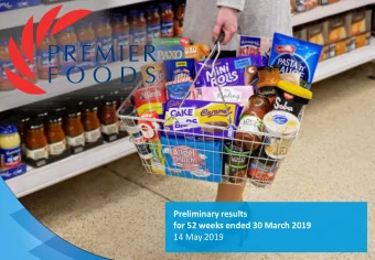 14 May 2019  Alastair Murray  Acting CEO &amp; Chief Financial Officer  Strategic and Financial