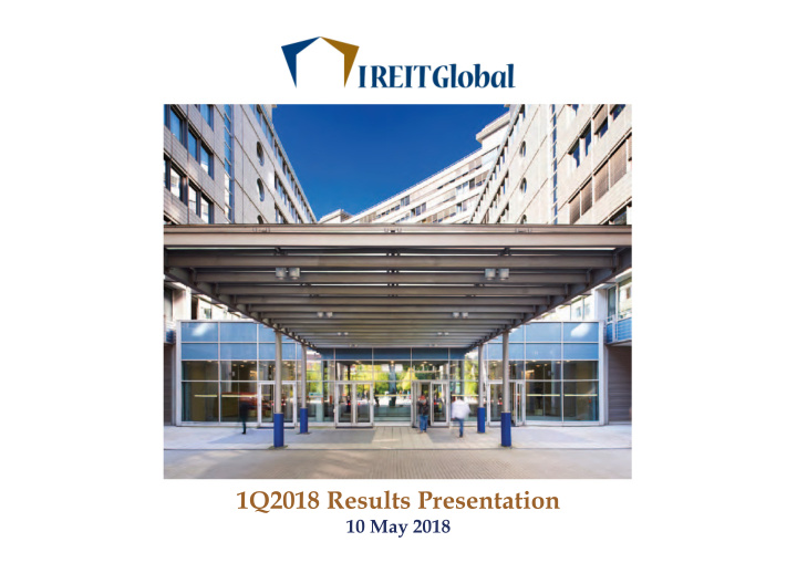 1q2018 results presentation