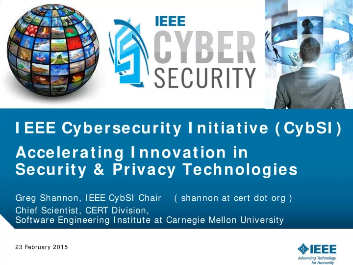 i eee cybersecurity i nitiative cybsi accelerating i