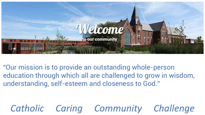 catholic caring community challenge the st mary s way