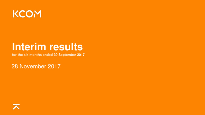 interim results