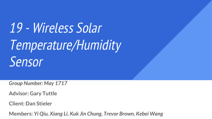 19 wireless solar temperature humidity
