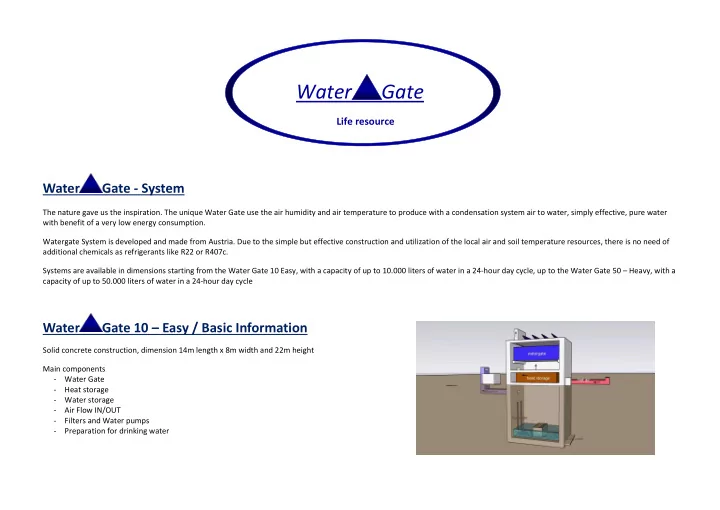 water gate