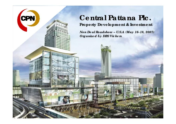 centr al pattana plc plc centr al pattana