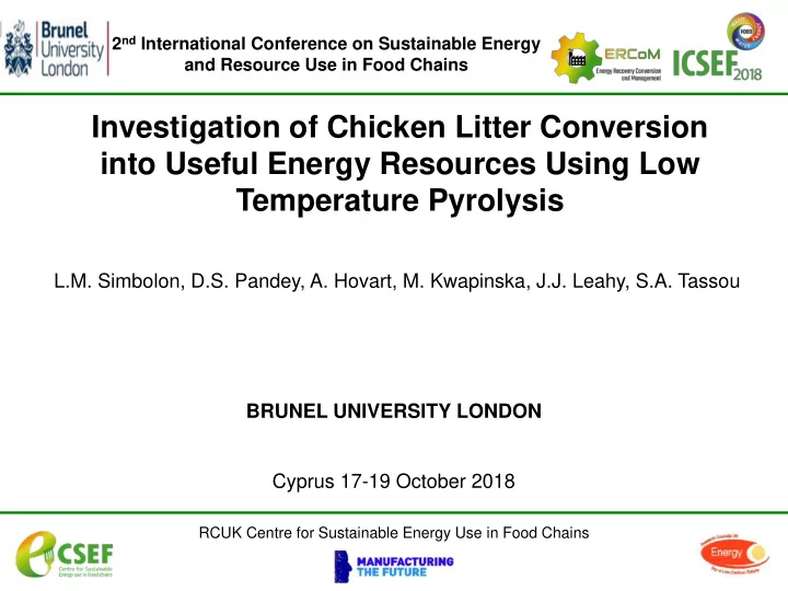 temperature pyrolysis