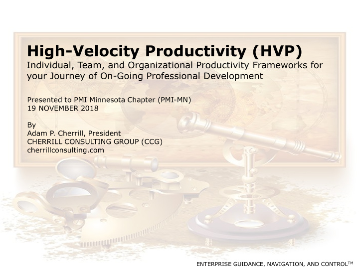 high velocity productivity hvp