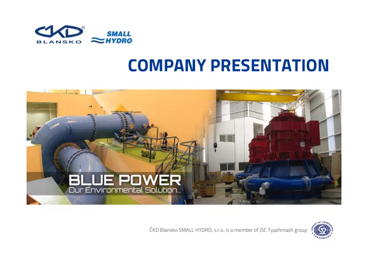 company presentation