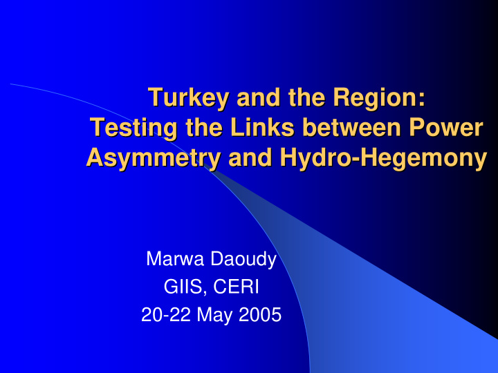 turkey and and the the region region turkey testing the