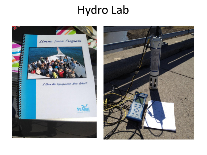 hydro lab data collection ph scale