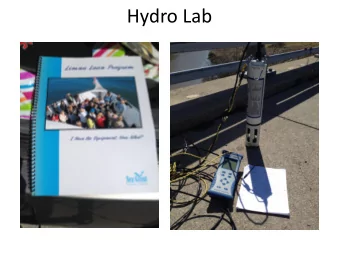 Hydro Lab  Data Collection  Ph Scale  The pH scale measures how acidic or basic a substance is. The
