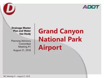 Grand Canyon  Plan and Water  Use Study  National Park  Planning Advisory  Committee  Airport