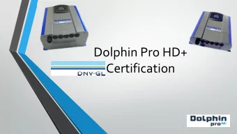 Dolphin Pro HD+  Certification Location of equipment aboard ship  ClimaticTests  Climatic Setup