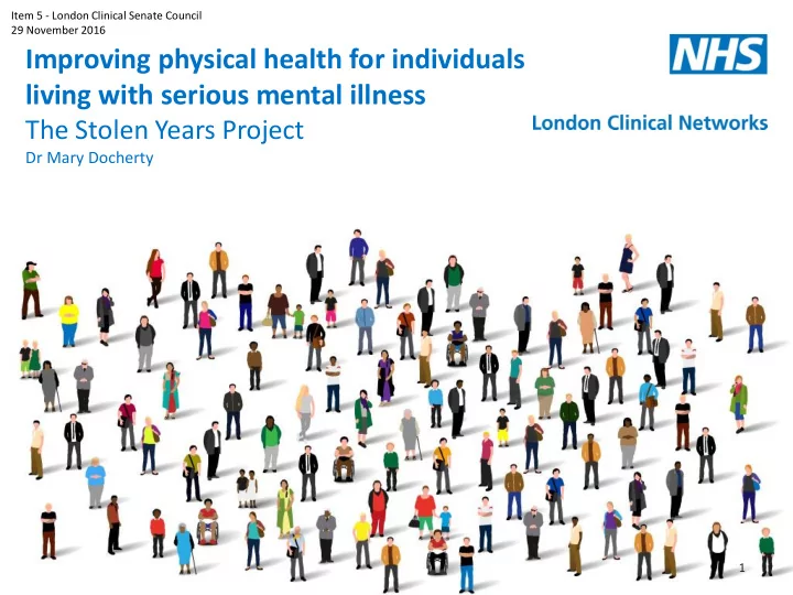 item 5 london clinical senate council 29 november 2016